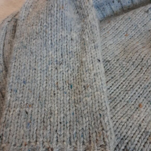 Cynthia Rowley Women's L Light Blue Cowl Neck Wool Blend Kangaroo Pocket… - Picture 12 of 12